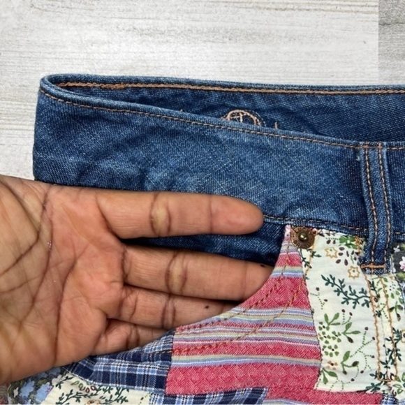 Lucky Brand quilted patchwork denim shorts - Picture 12 of 16